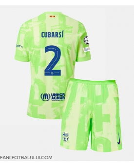 Barcelona Pau Cubarsi #2 Echipament de Fotbal Replică 2024-25 Copii Treilea (+ Șorturi)